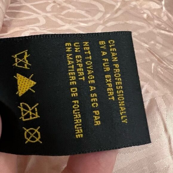 Cole Haan Wool Cashmere Fur Neck Peacoat Size 6 - Picture 9 of 9